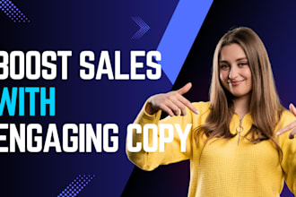 write persuasive and SEO friendly copy that boost your sales