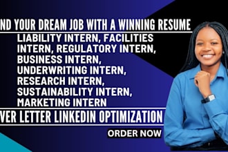 write resume for talent management intern, legal intern, research intern