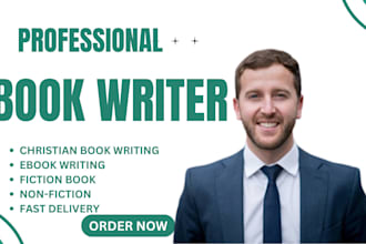 be your ebook writer, fiction, nonfiction ghostwriter, christian ebook writer