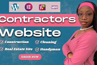 build construction, hvac, plumbing, roofing, cleaning lawn care handyman website