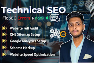 fix technical SEO issues and website audit for wordpress, wix, shopify websites