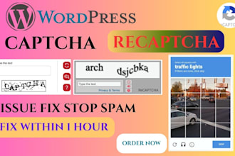 fix or add captcha rechaptcha to your wordpress site elementor