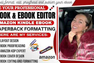 do amazon kindle book editing paperback formatting ebook proofreading publishing