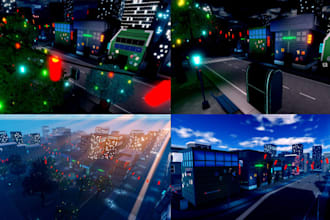 do custom roblox city map terrain map, roblox building model, interior, lighting