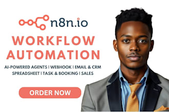 n8n ai native workflow automation ai agent assistant task crm leads form trigger