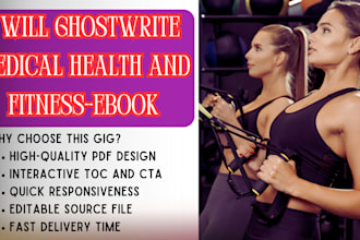 ghostwrite medical, health and fitness ebook