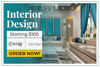 be your expert interior decorator and provide 3d renders for home and office