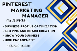 be your pinterest marketing manager and SEO manager