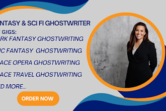 be your fantasy, science fiction ghostwriter