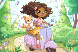 create childrens book illustrations for aspiring authors