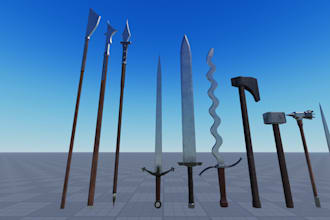 create roblox guns roblox weapons roblox swords, 3d game assets, ugc items