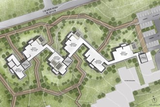 render architectural site plan, master plan, landscape plan