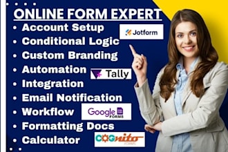 create surveymonkey cognito form typeform tally form questionnaire jotform
