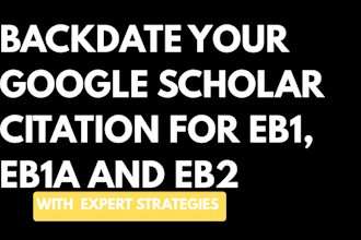 boost your google scholar citations and write backdated articles for eb1a visa