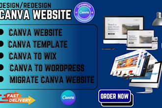 do canva website design landing page canva business website with wordpress