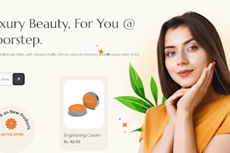 build skincare website cosmetics website skincare shopify store spa website