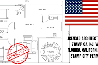 licensed architectural stamp ca, tx wa florida, california pe stamp city permit