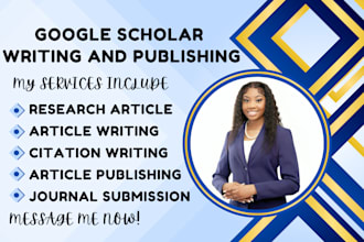 write and publish article in google scholar peer reviewed indexed journal