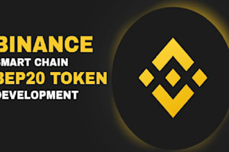 create smart contracts, bep20, erc20, ethereum, binance, customized token