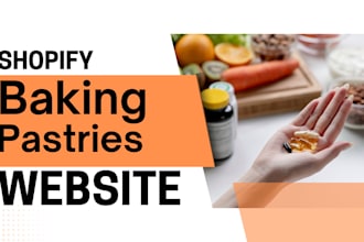 design baking shopify store pastry shopify website baking website cookie shopify