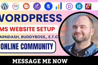 build and develop a wordpress lms website with learndash and speed optimized