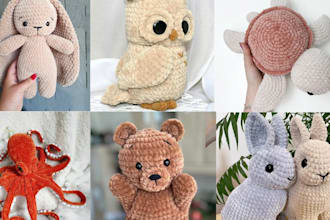 write amigurumi crochet pattern handmade knitting toy for website or etsy shop