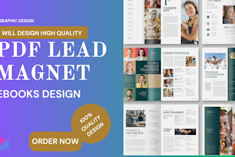 design PDF lead magnet, canva ebook design, workbook, lead magnet design