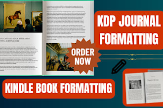 do kindle book formatting for amazon kdp, layout design, kdp journal formatting