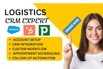 setup  logistics crm  salesforce pipedrive hubspot creatio loginext kuebix crm