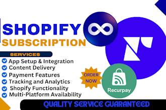 setup shopify subscription plus appstle seal subi paywhirl recharge joy recurpay