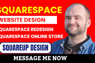 create a stunning and dynamic squarespace website, squarespace design with seo