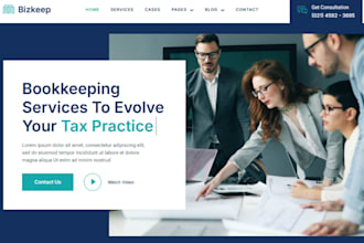 build bookkeeping website tax website accounting website bookkeeping landingpage