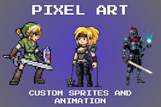 create pixel art game asset pixel art game book and pixel art game music