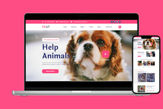 design pet supplies shopify store pet product website pet care shopify website