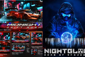 make steam capsule for video games 2d game poster steam capsule artwork