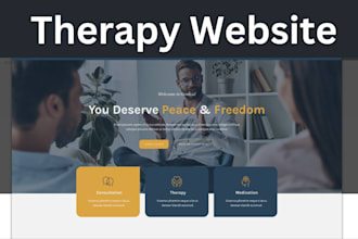 create websites for medical health, counselling, therapy