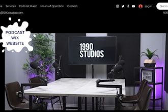 podcast website podcast wix website music website podcast website