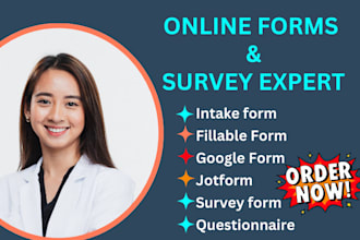design intake form, jotform, typeform,invoice, google form, fillable form,survey