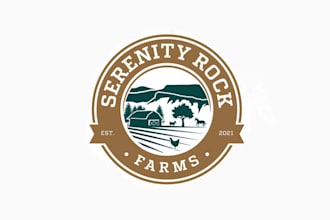 design super agriculture family farm logo