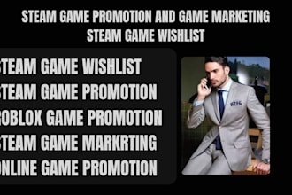 do steam game promotion, steam game marketing, steam wishlist, and roblox game