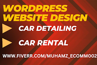car detailing website car rental website wordpress car detailing website design