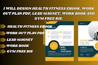 do work book design fitness ebook work out plan pdf lead magnet gym free bie