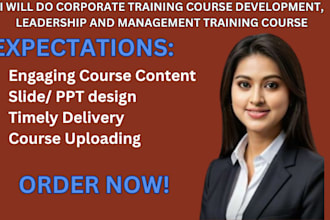 corporate training course development, leadership and management training course