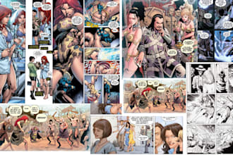 draw graphic novel comic page book manga anime art storyboard nsfw illustration