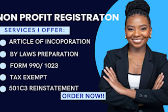 reinstate 501c3 tax exempt non profit registration with article, bylaws 1023 ez