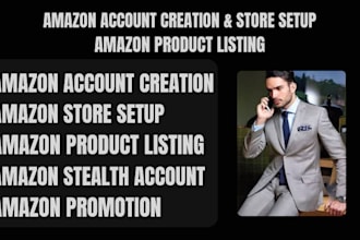 create fully verified amazon stealth account amazon store setup product listing