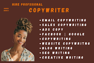 be your website copywriter, website content, copywriting, sales page