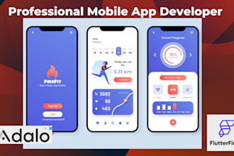 develop custom mobile apps using flutterflow, adalo, and no code tools