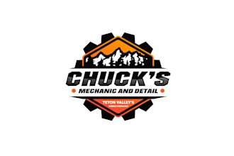 design chuck mechanic and details logo
