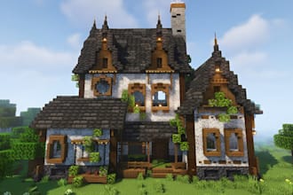 build minecraft builder, castle, house, villages, base, hubs, spawns, map, lobby